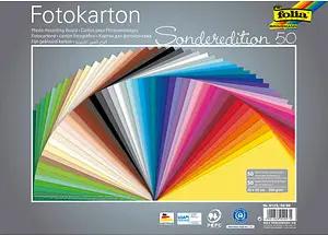 folia Fotokarton Sonderedition 50 farbsortiert 300 g/qm 50 Blatt