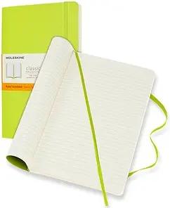 MOLESKINE Notizbuch Classic Collection flexibler Einband ca. DIN A5 liniert, hellgrün Softcover 240 Seiten