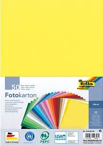 folia Fotokarton farbsortiert 300 g/qm 50 Blatt