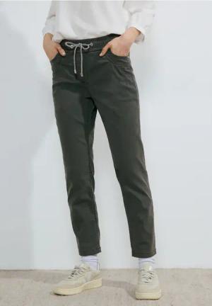 Cecil Damen Casual Fit Joggpants in Grün, Gr: XXL