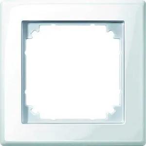 MERTEN 1-fach Steckdosenrahmen weiß 8,1 x 8,1 cm
