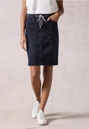 Cecil Damen Jeans-Rock in Blau, Gr: 33