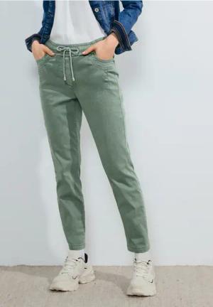 Cecil Damen Casual Fit Joggpants in Grün, Gr: XXL