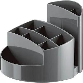 HAN Stiftehalter RONDO dunkelgrau Polystyrol 9 Fächer 14,0 x 14,0 x 10,9 cm