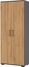 GERMANIA Aktenschrank Profi 3.0, 4250-564 grafit, grandson-eiche 4 Fachböden 80,0 x 40,0 x 200,0 cm