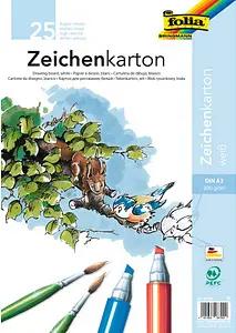 folia Tonpapier Zeichenkarton weiß 200 g/qm 25 St.