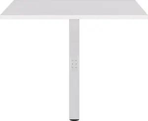 GERMANIA Verbindungsplatte höhenverstellbar Mailand weiß, quadratisch 80,0 x 80,0 x 68,0 - 91,0 cm