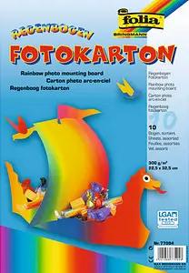 folia Fotokarton Regenbogen farbsortiert 300 g/qm 10 St.