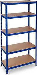 relaxdays Schwerlastregal 10026751_0 blau 90,0 x 45,0 x 180,0 cm