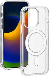 bigben Hybrid Case mit MagSafe Handy-Cover für Apple iPhone 15 Pro Max transparent