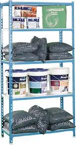 Simonrack Schwerlastregal KIT SIMONCLICK 5/400 442100024189045 blau, weiß 90,0 x 40,0 x 180,0 cm