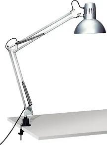 MAUL MAULstudy Schreibtischlampe silber mit Tischklemme