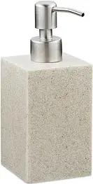 relaxdays Seifenspender 10031062_778 beige Polyresin 300,0 ml