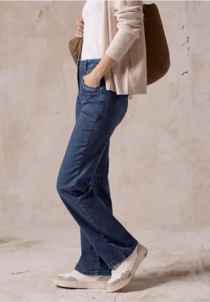 Cecil Damen Bootcut Jeans in Blau, Gr: 26