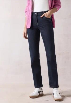 Cecil Damen Rinsed Jeans in Blau, Gr: 25