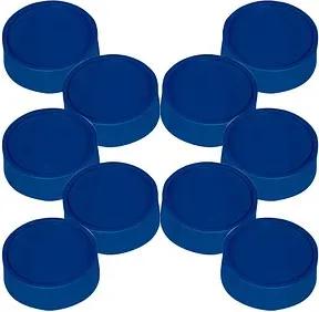 MAUL Magnete blau, Kunststoff Ø 3,4 x 1,4 cm, 10 St.