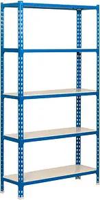 Simonrack Schwerlastregal SIMONCLICK MEGAPLUS 5 8425437076831 blau, weiß 120,0 x 30,0 x 200,0 cm