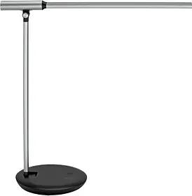 MAUL MAULrubia Schreibtischlampe silber/schwarz 6 W