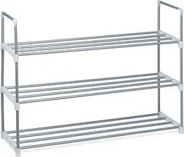 relaxdays Schuhregal grau 90,0 x 31,0 x 70,0 cm