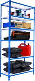 Simonrack Schwerlastregal SIMONCLICK 6 8435104953747 blau, weiß 90,0 x 30,0 x 250,0 cm