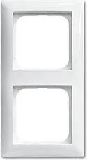 BUSCH-JAEGER 2-fach Steckdosenrahmen weiß 15,2 x 8,1 cm