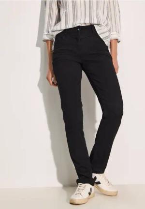 Cecil Damen Jeans im Slim Fit in Schwarz, Gr: 25