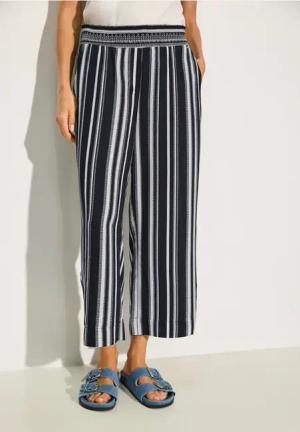 Cecil Damen Hose im Loose Fit in Blau, Gr: XS