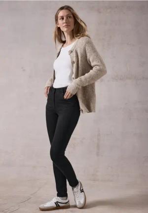 Cecil Damen Jeans im Slim Fit in Schwarz, Gr: 26