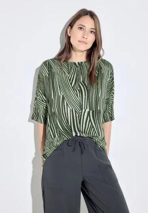 Cecil Damen Oversize T-Shirt in Grün, Gr: M