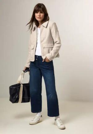 Cecil Damen Teddy-Jacke in Weiß, Gr: XXL