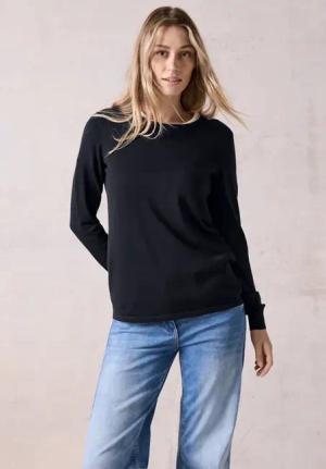 Cecil Damen Feinstrickpullover in Blau, Gr: XS