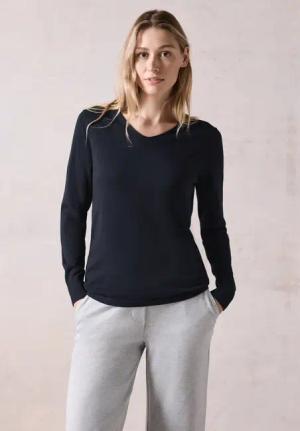 Cecil Damen Pullover in Blau, Gr: S