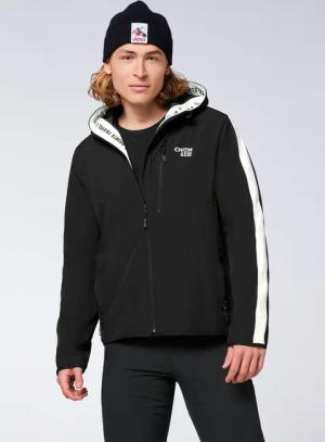 Softshell-Jacke mit Blockstreifen und Retro-Patch