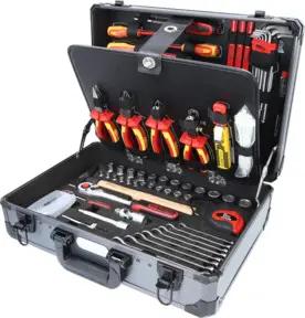 KS Tools 1/4" + 1/2“ Elektriker-Werkzeugkoffer, 128-tlg.