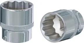 KS Tools 1/2" CHROMEplus 12kant-Stecknuss, 1"