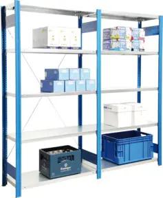 Regalwerk BERT-Standardregal für Lager Grundfeld LR 3000 HxBxT 2000x1285x500 mm