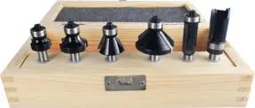 STIER Rand- und Kantenfräser Set 6-teilig 8 mm für Oberfräsen
