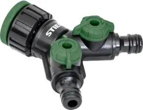 STIER 2 Wege-Ventil / Verteiler Premium 33,3mm G1 Zoll und 26,5mm G3/4 Zoll