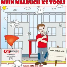 KS Tools Werkzeuge-Malbuch für Kinder