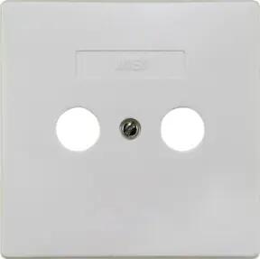 Wisi Abdeckplatte 2-Loch 75x75 mm DW42