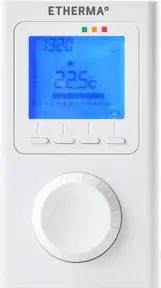 Etherma Funk-Raumthermostat mit Uhr, LCD-Anzeige ET-14A