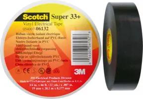 3M Deutschland PVC Elektro-Isolierband 19 mm x 20 m, sw ScotchSuper33+ 19x20