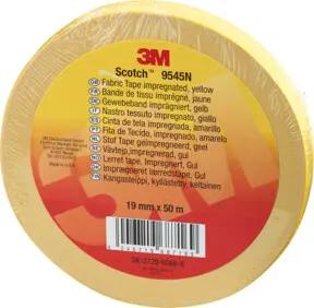 3M Deutschland Imprägniertes Gewebeband 19 mm x 50 m, gelb 9545N Y19
