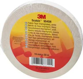 3M Deutschland Imprägniertes Gewebeband 19 mm x 50 m, weiß 9545N W19