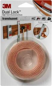 3M Deutschland Klettband Druckverschluss 25mmx1,25m,transluz. SJ 3560