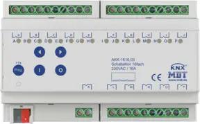 MDT technologies Schaltaktor 16-fach 8TE REG, 16A, 230VAC AKK-1616.03