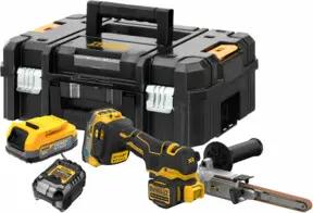 Dewalt Akku-Bandfeile inkl. 2x Powerstack Akku (18 Volt / 1,7 Ah) mit Pouch-Akku Technologie