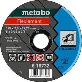 Metabo Flexiamant 125x2,5x22,23 Stahl, Trennscheibe, gerade Ausführung
