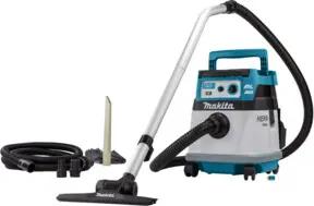 Makita Akku-Staubsauger 15L 2x18V Trocken (ohne Akku, ohne Ladegerät) inkl. AWS Funk-Adapter WUT01