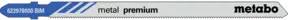 Metabo 5 Stichsägeblätter "metal premium" 106/ 1,1 mm, BiM